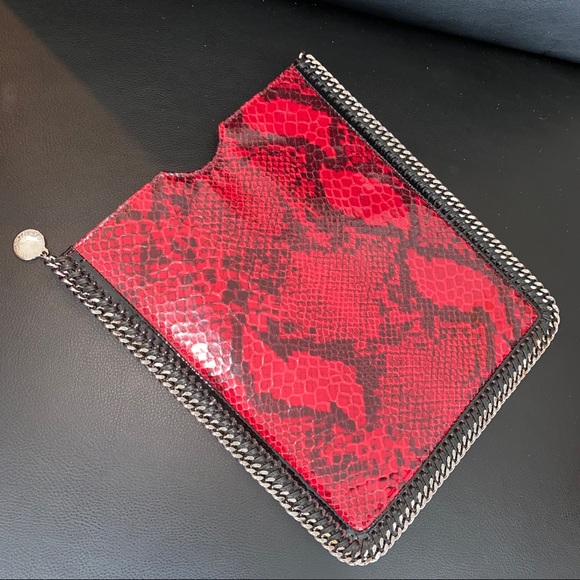 STELLA MCCARTNEY Faux Python Red IPad Case RARE - Picture 3 of 4